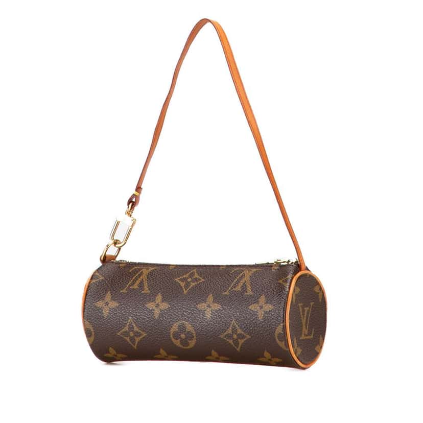 Louis Vuitton Monogram Papillon Pochette Brown Good condition - Back View