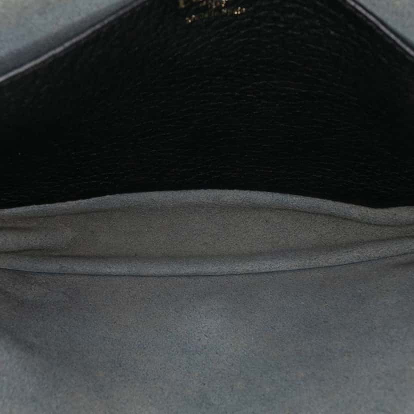 Loewe Pebbled Calfskin Anagram Ines Flap Crossbody Black Leather Good condition - Model View