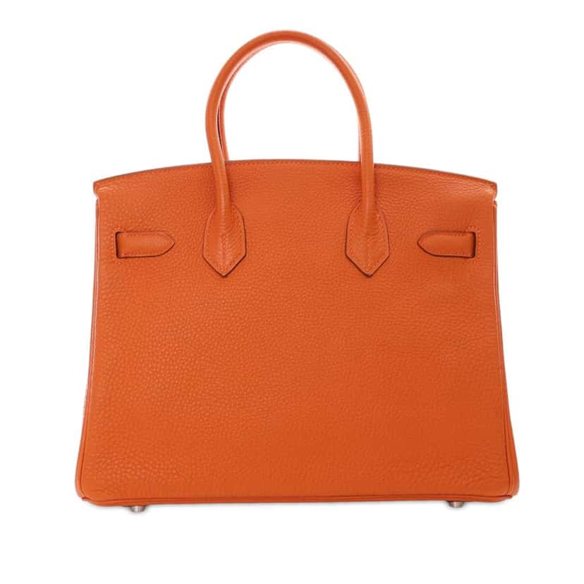 Hermès Togo Birkin Retourne 30 Orange Leather Good condition - Inside View