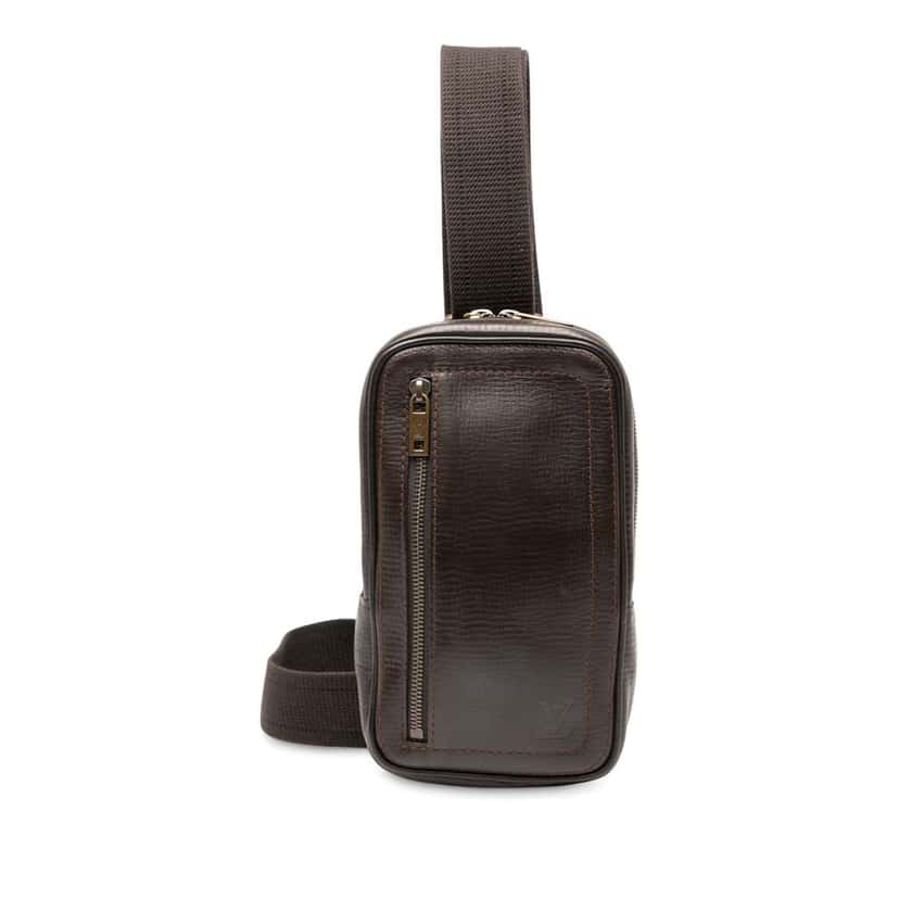 Louis Vuitton Utah Sioux Brown Leather Good condition - Front View