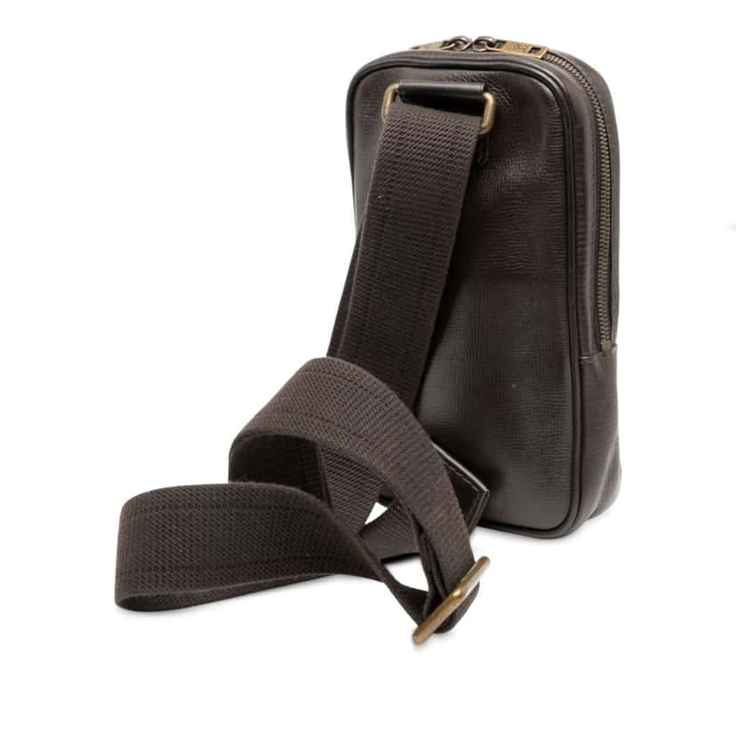 Louis Vuitton Utah Sioux Brown Leather Good condition - Back View
