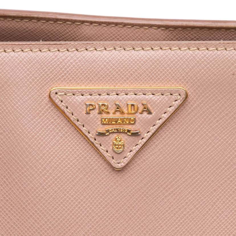 Prada Medium Saffiano Lux Galleria Satchel Brown Leather Good condition - Box View