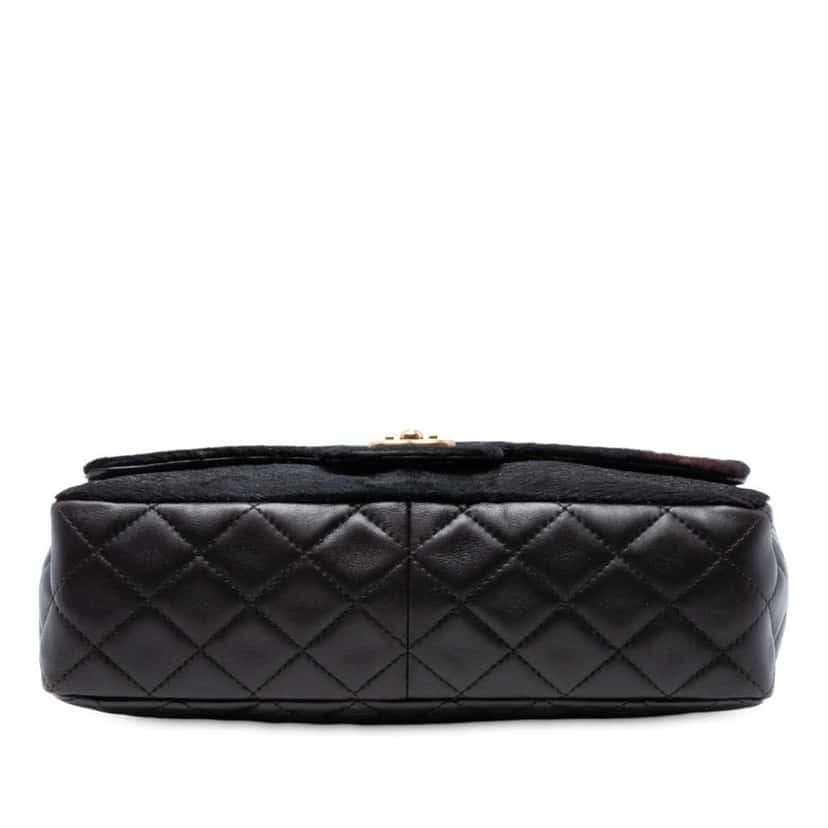 Chanel Paris Dallas Medium Pony Hair Flap Black Good condition - Inside View
