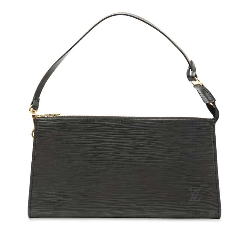Louis Vuitton Epi Pochette Accessoires Black Leather Good condition - Front View
