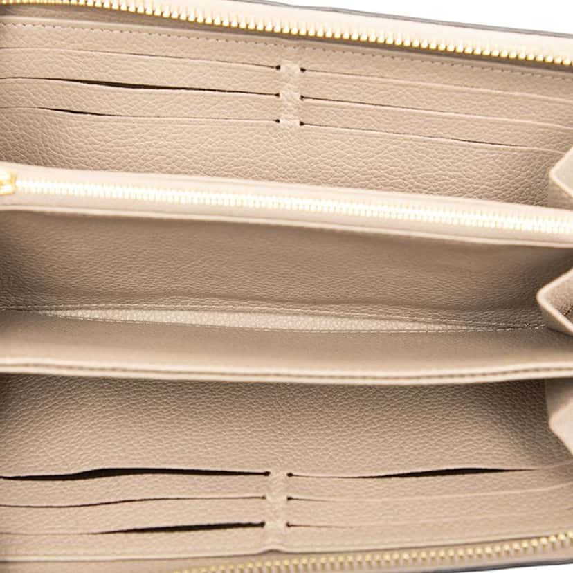 Louis Vuitton Monogram Empreinte Zippy Long Wallet Brown Leather Good condition - Model View