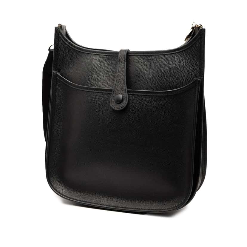 Hermès Epsom Evelyne II 29 Black Leather Good condition - Back View