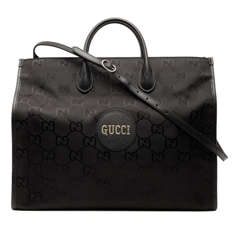 Gucci GG Econyl Off The Grid Convertible Tote Black Good condition - Front View