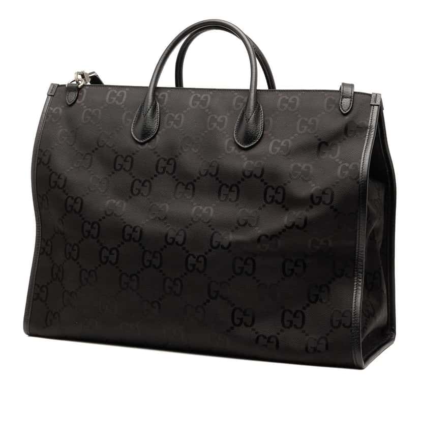 Gucci GG Econyl Off The Grid Convertible Tote Black Good condition - Back View
