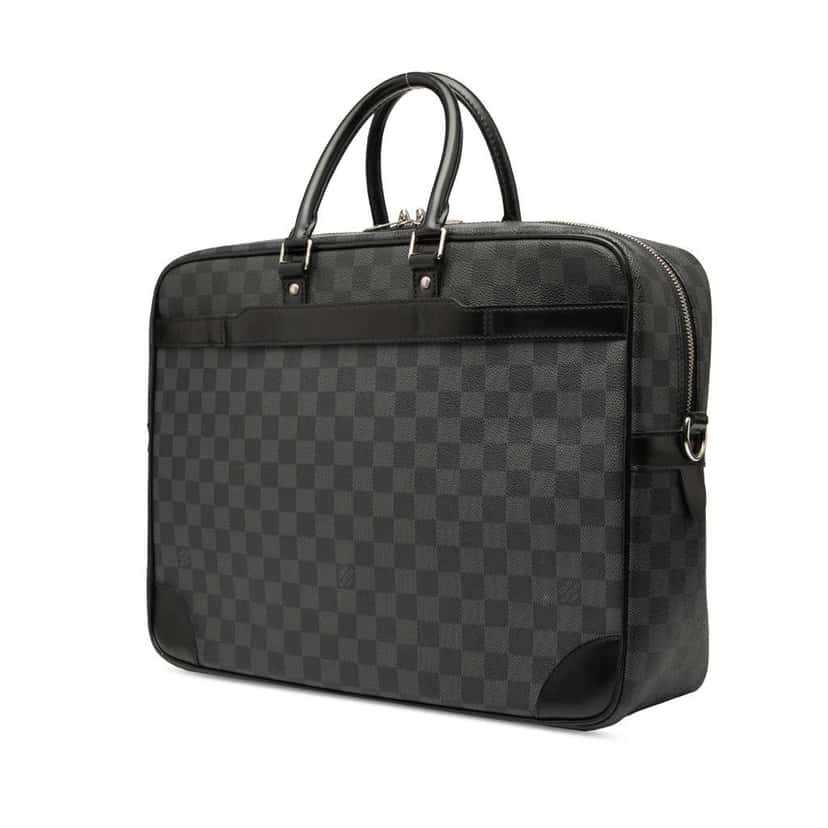 Louis Vuitton Damier Graphite Porte Documents Voyage PM Black Good condition - Back View