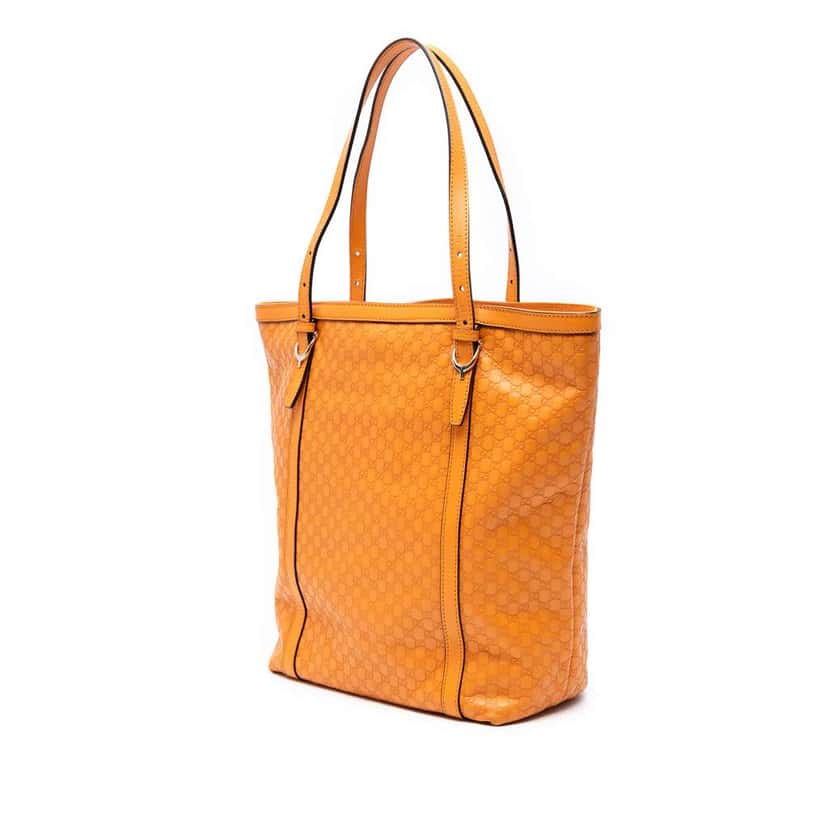 Gucci Medium Microguccissima Nice Tote Orange Leather Good condition - Back View