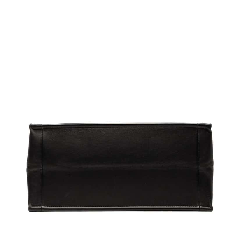 Dior Medium Embossed Leather Book Tote Black Leather Good condition - Inside View