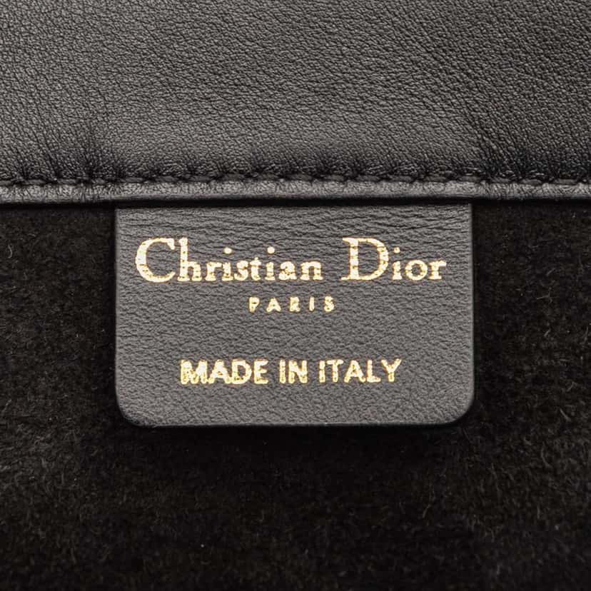 Dior Medium Embossed Leather Book Tote Black Leather Good condition - Box View