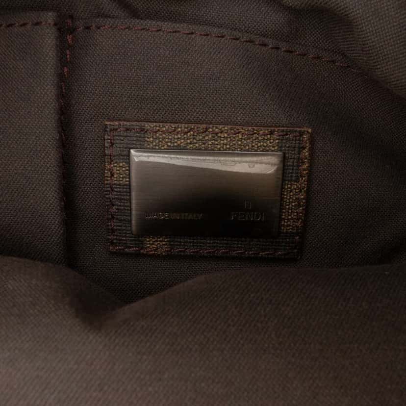 Fendi Zucca Spalmati Crossbody Brown Canvas Good condition - Box View