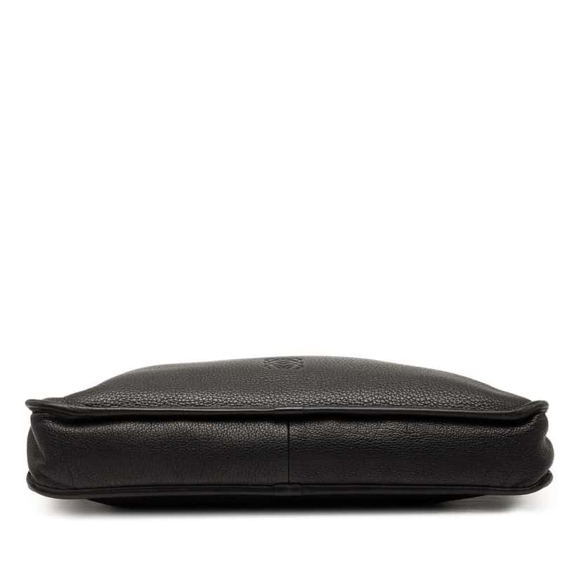 Loewe Leather Anagram Briefcase Black Leather Good condition - Inside View