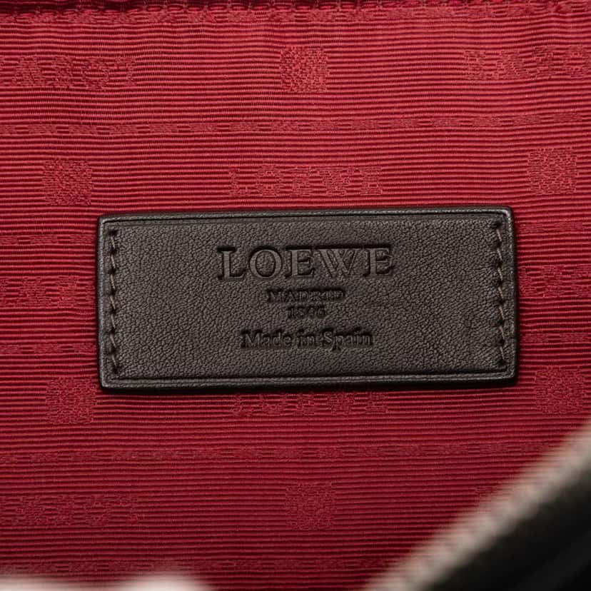 Loewe Leather Anagram Briefcase Black Leather Good condition - Box View
