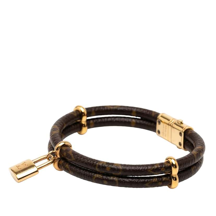 Louis Vuitton Monogram Keep It Twice Bracelet Brown Good condition - Back View