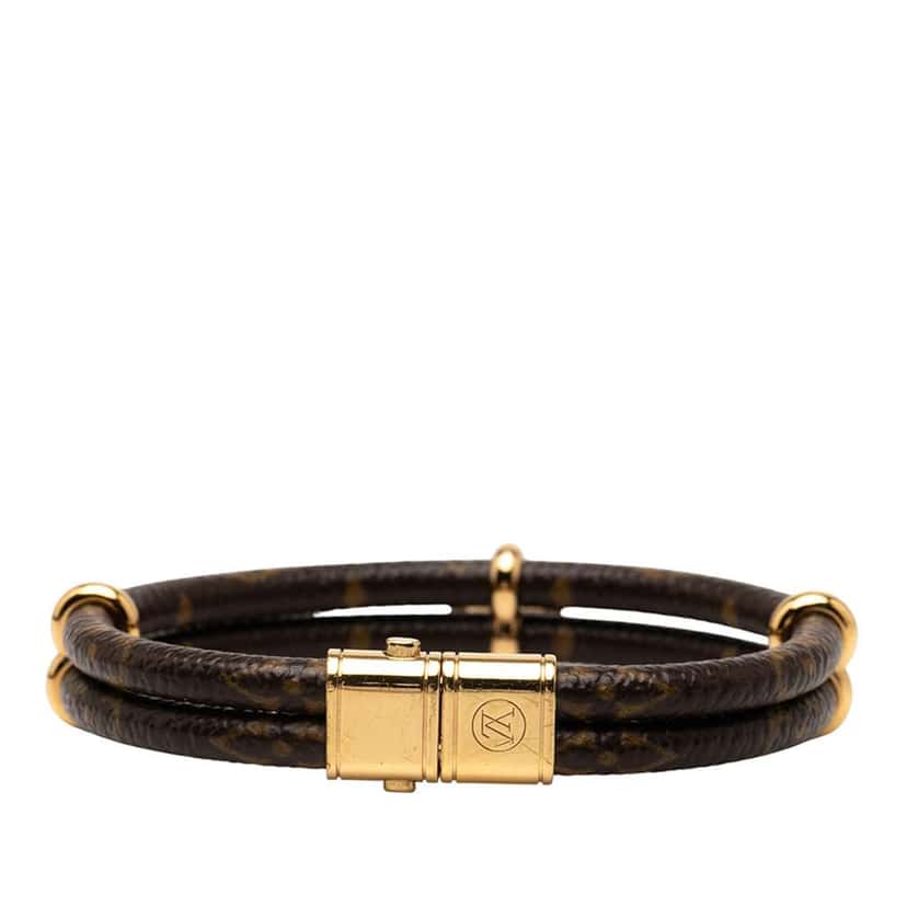 Louis Vuitton Monogram Keep It Twice Bracelet Brown Good condition - Inside View