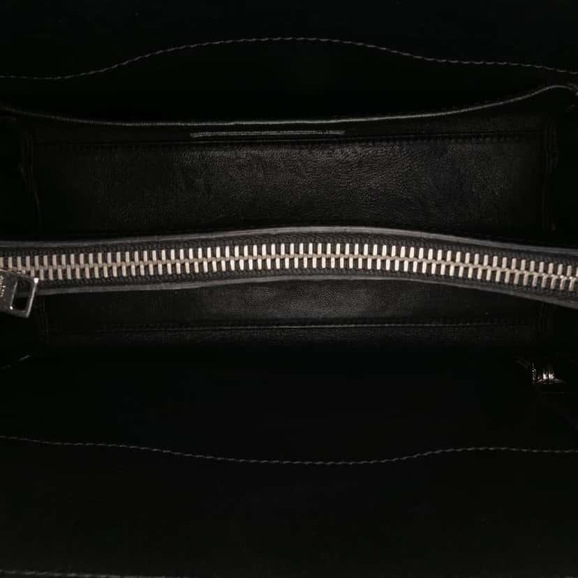 Saint Laurent Baby Leather Patch Embellished Sac De Jour Satchel Black Leather Good condition - Model View