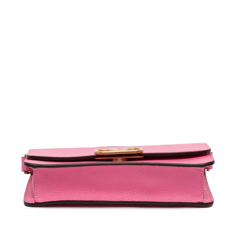 Valentino Leather VLogo Convertible Bag Pink Leather Good condition - Inside View