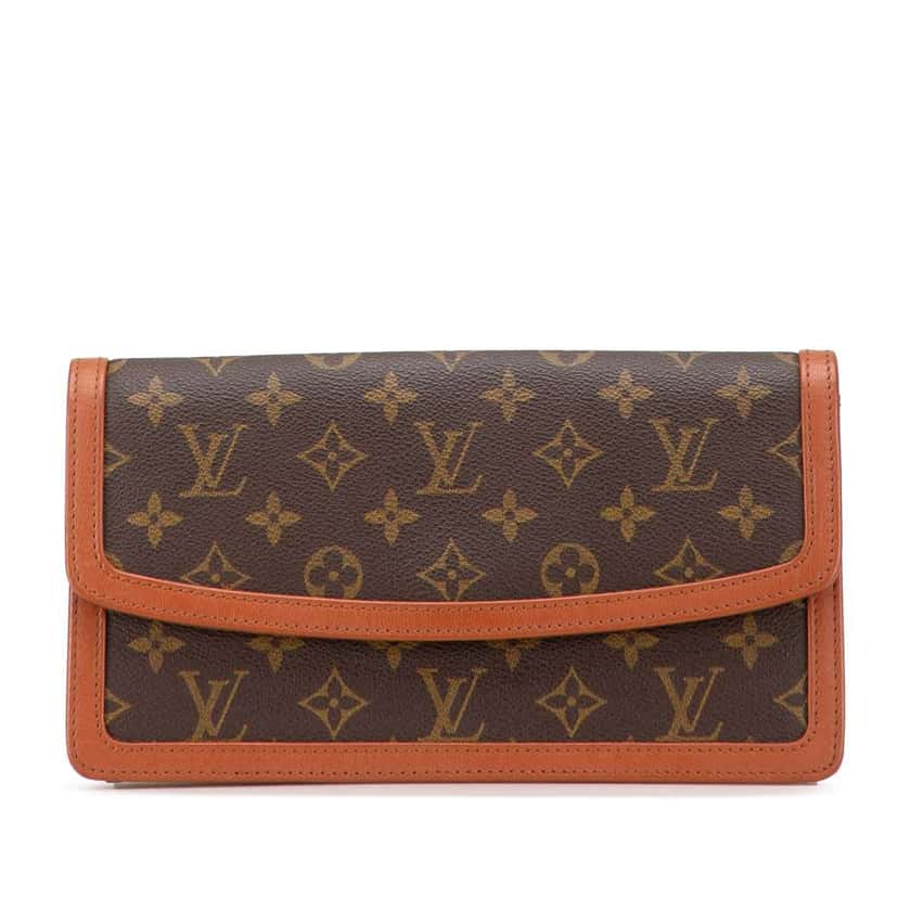 Louis Vuitton Monogram Pochette Dame PM Brown Canvas Very good condition - Front View