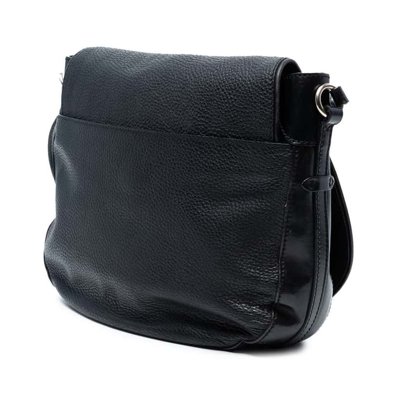 Burberry Medium Grained Leather Maydown Shoulder Bag Black Leather Very good condition - Back View
