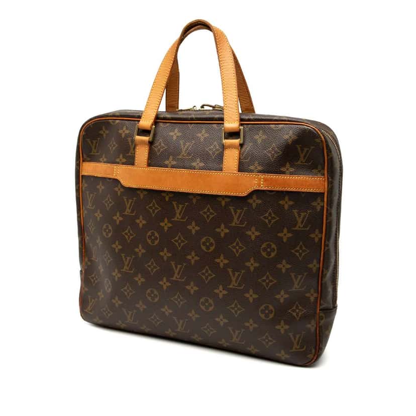 Louis Vuitton Monogram Pegase Porte Documents Brown Good condition - Back View
