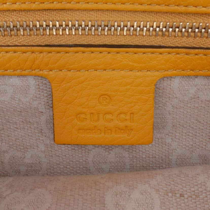 Gucci Medium Leather Bamboo Diana Tote Yellow Leather Good condition - Box View