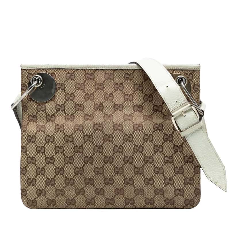Gucci GG Canvas Eclipse Crossbody Brown Canvas Good condition - Front View