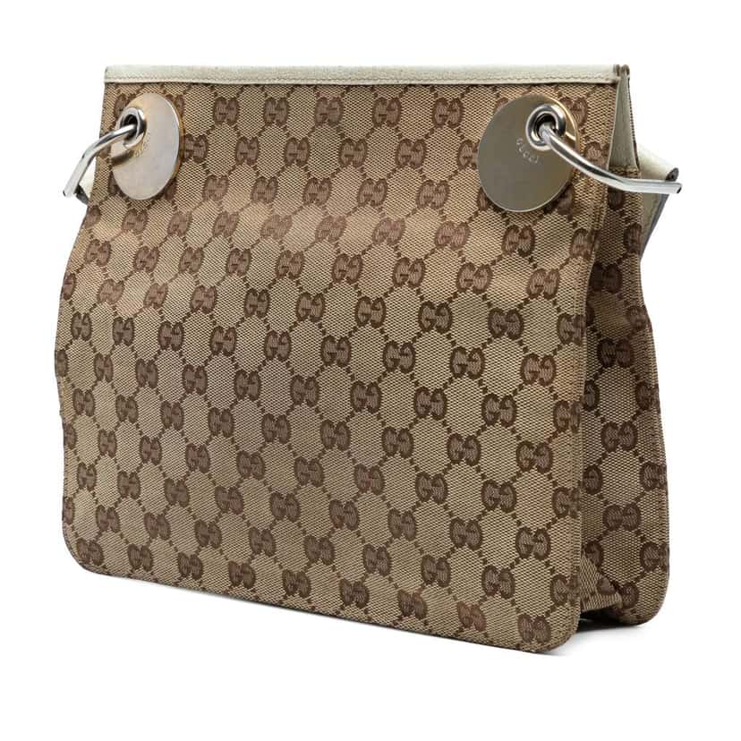 Gucci GG Canvas Eclipse Crossbody Brown Canvas Good condition - Back View
