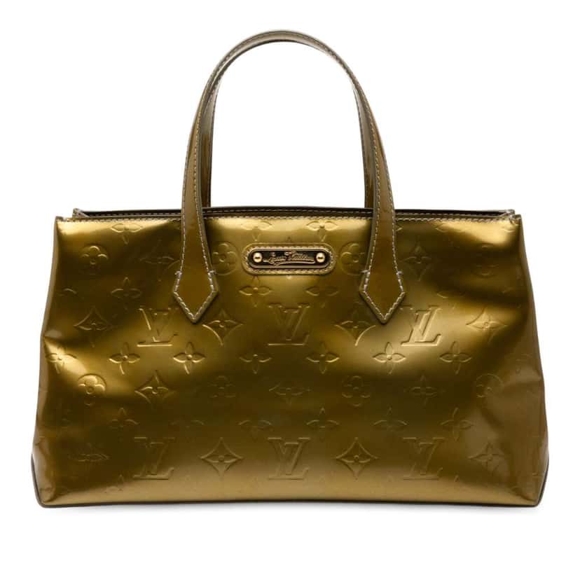 Louis Vuitton Monogram Vernis Wilshire PM Green Leather Good condition - Front View