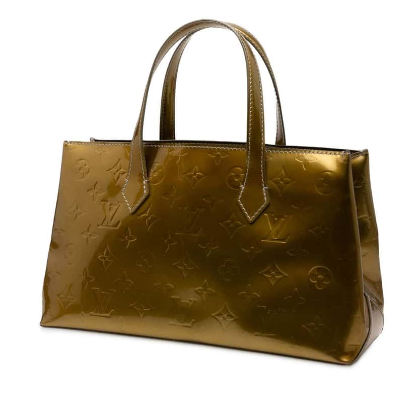 Louis Vuitton Monogram Vernis Wilshire PM Green Leather Good condition - Back View