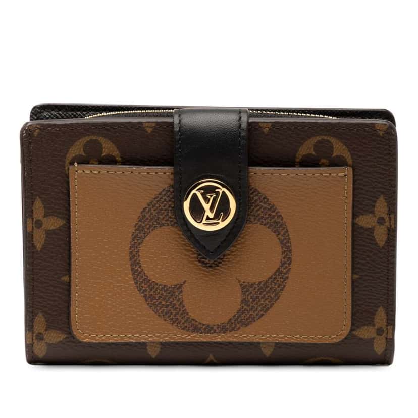 Louis Vuitton Monogram Giant Reverse Juliette Wallet Brown Good condition - Front View