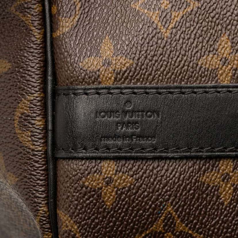 Louis Vuitton Monogram Macassar Keepall Bandouliere 55 Brown Good condition - Box View