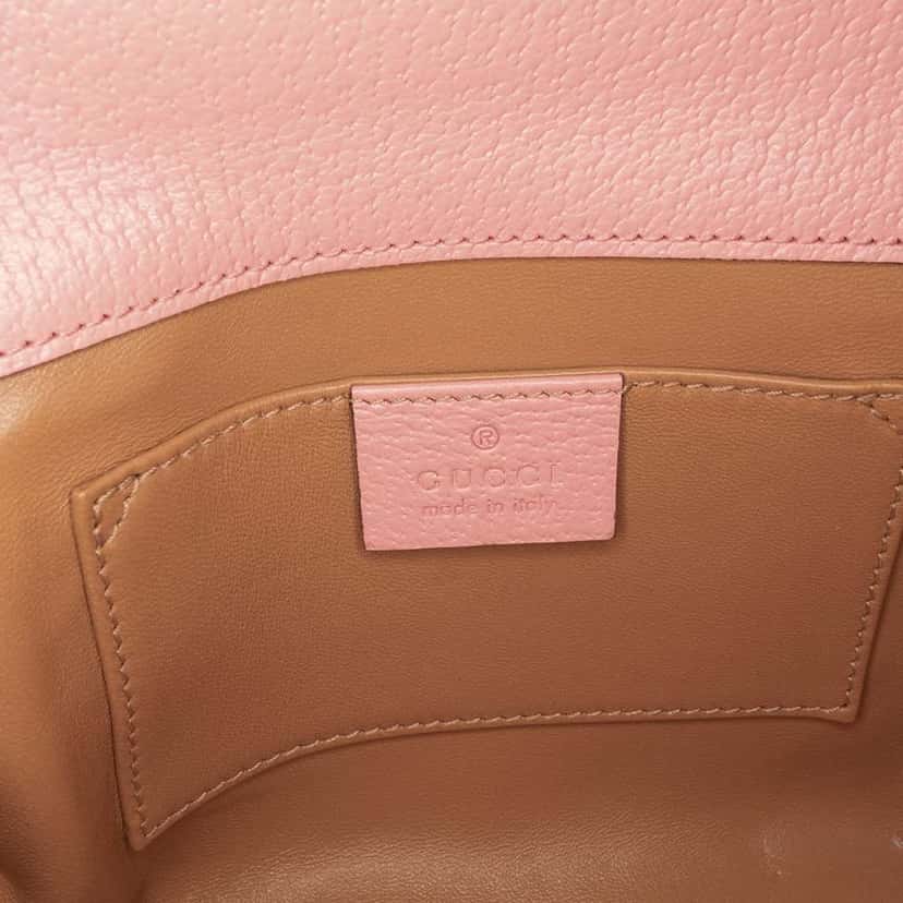 Gucci Small Leather Berry Print Padlock Crossbody Pink Leather Good condition - Box View