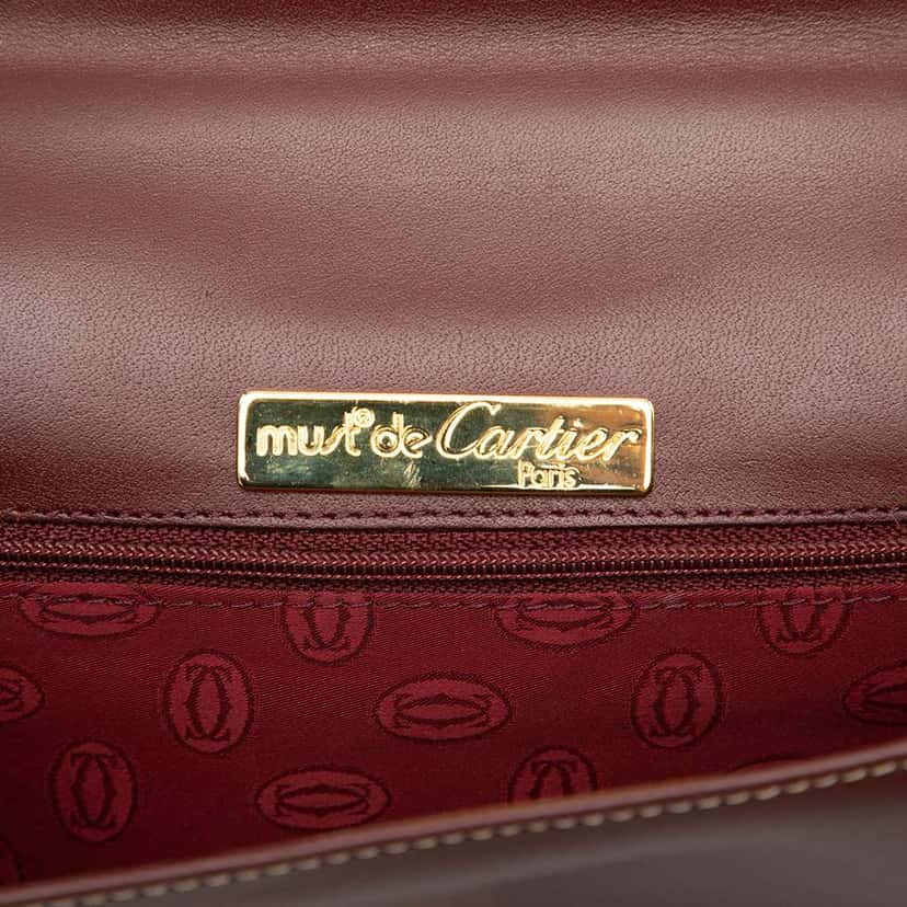 Cartier Leather Must De Cartier Crossbody Red Leather Good condition - Box View