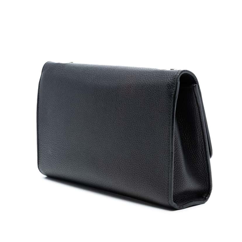 Gucci Medium Leather Miss Bamboo Crossbody Black Leather Good condition - Back View