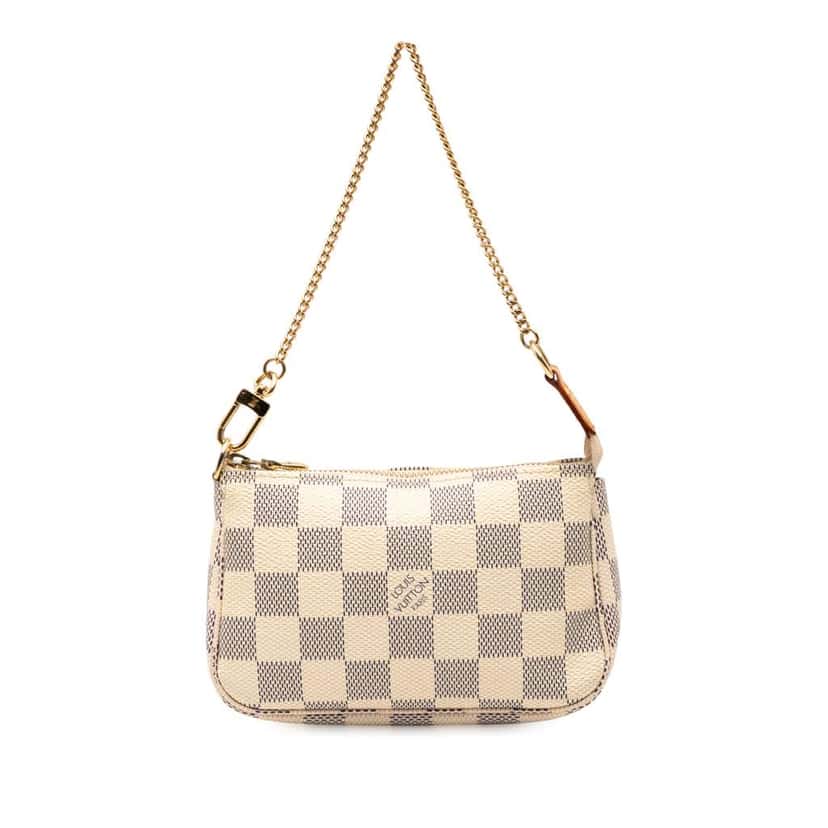 Louis Vuitton Damier Azur Mini Pochette Accessoires White Very good condition - Front View