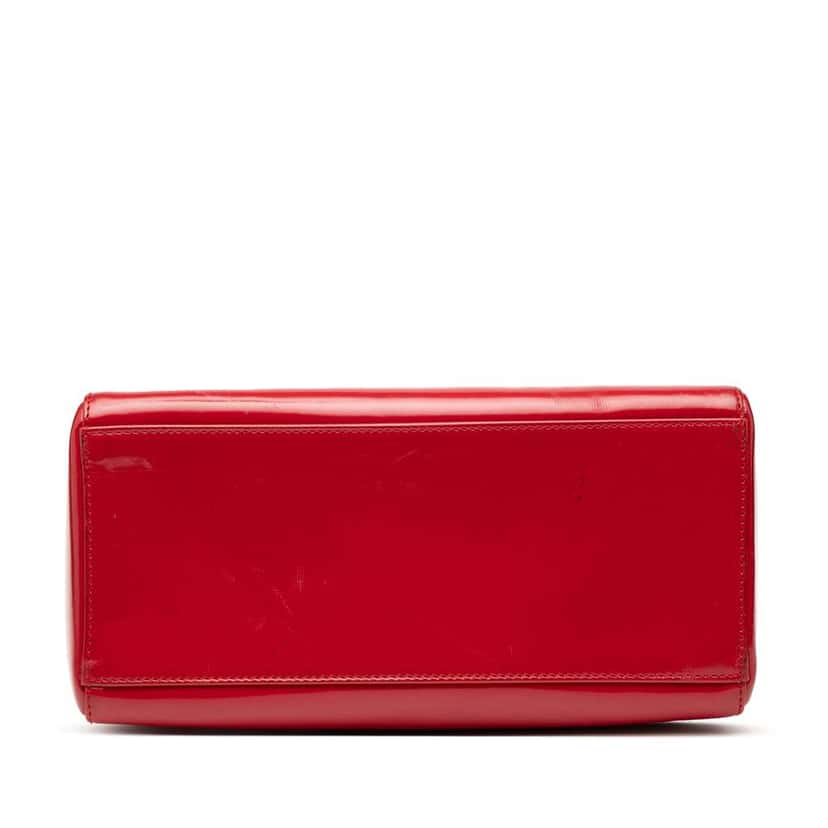 Dior Medium Patent Lady Dior Red Leather Very good condition - Inside View