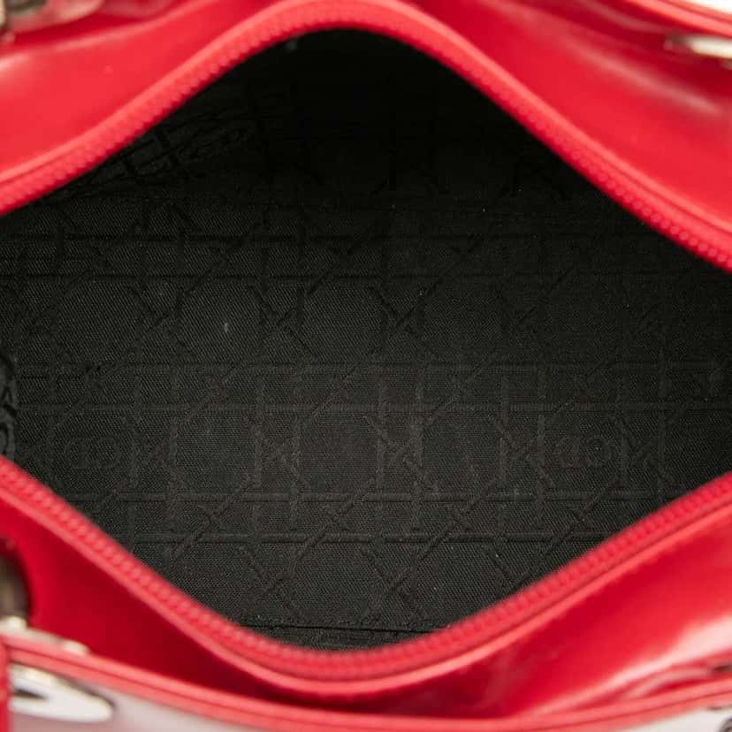 Dior Medium Patent Lady Dior Red Leather Very good condition - Model View