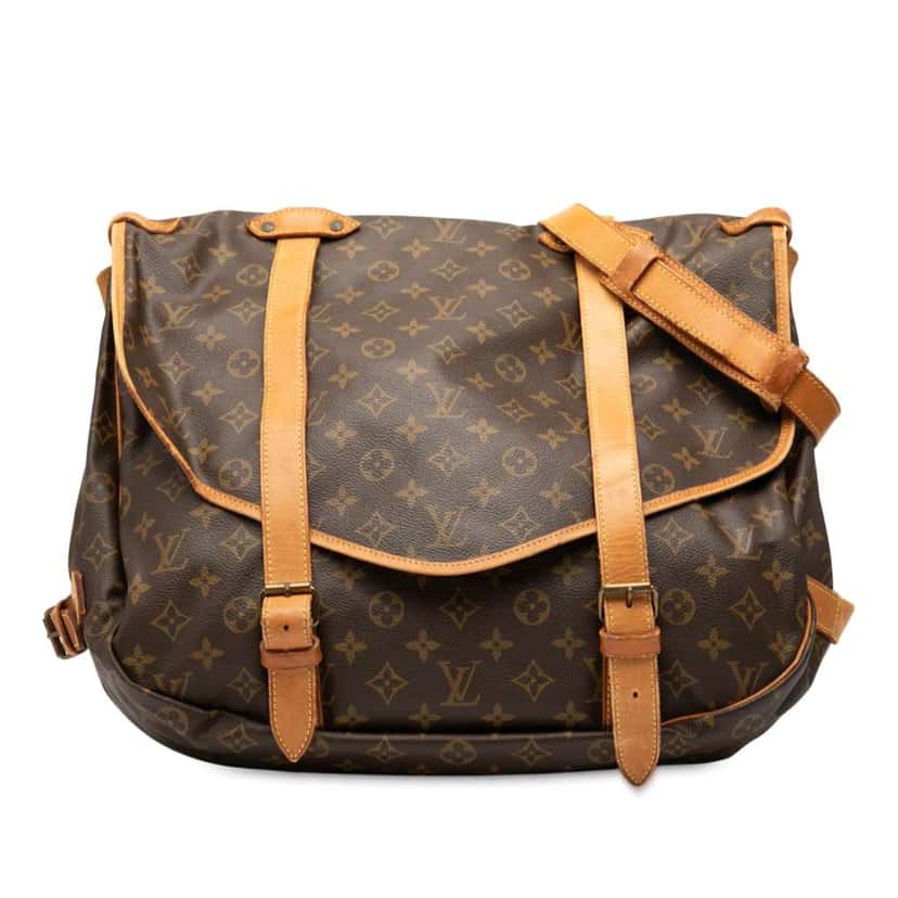 Louis Vuitton Monogram Saumur 43 Brown Good condition - Front View
