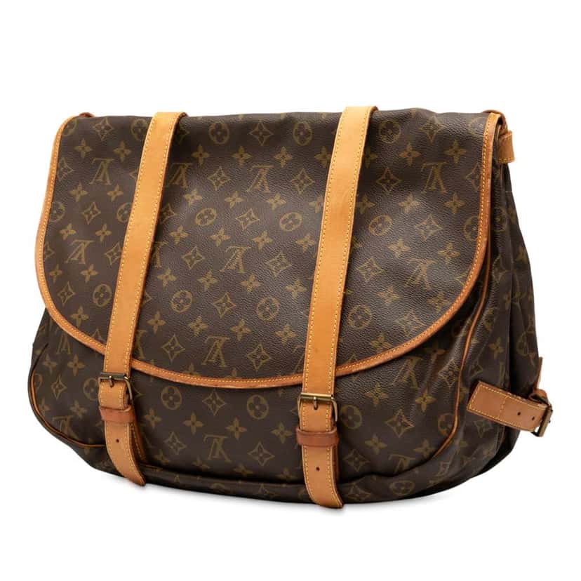 Louis Vuitton Monogram Saumur 43 Brown Good condition - Back View