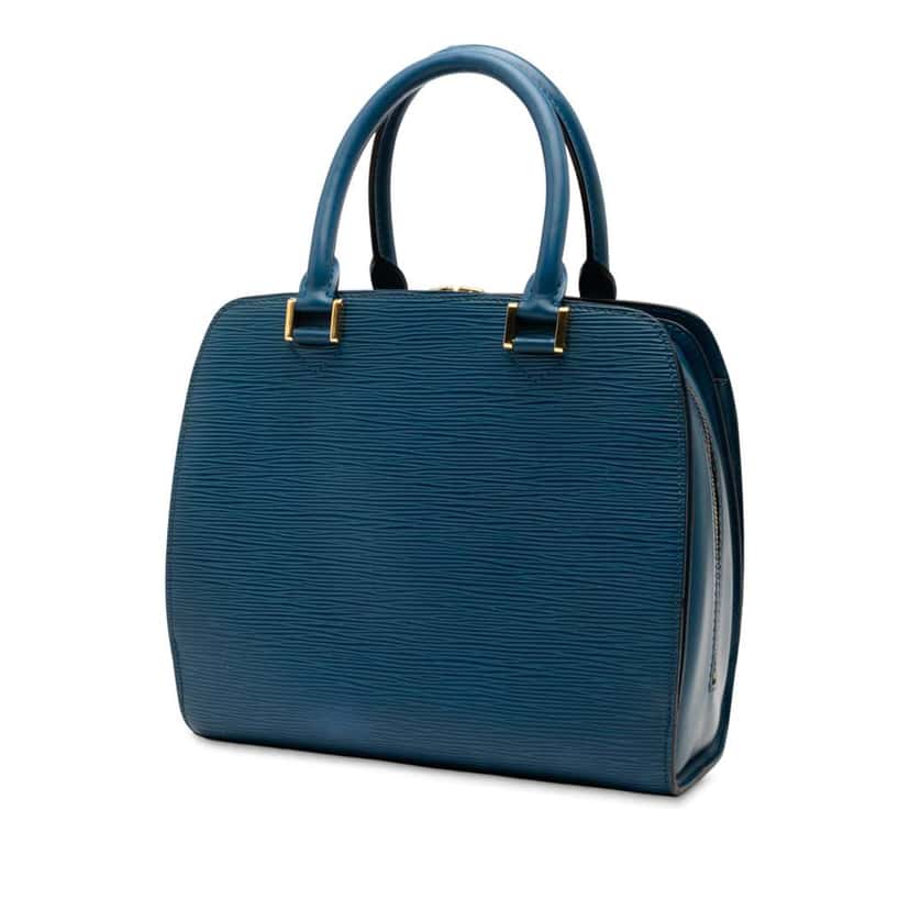 Louis Vuitton Epi Pont Neuf Blue Leather Good condition - Back View