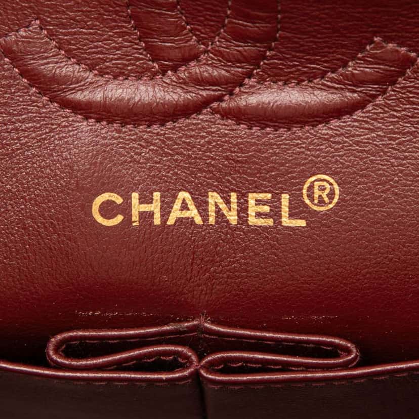 Chanel Small Classic Jersey Double Flap Black Cotton Good condition - Box View