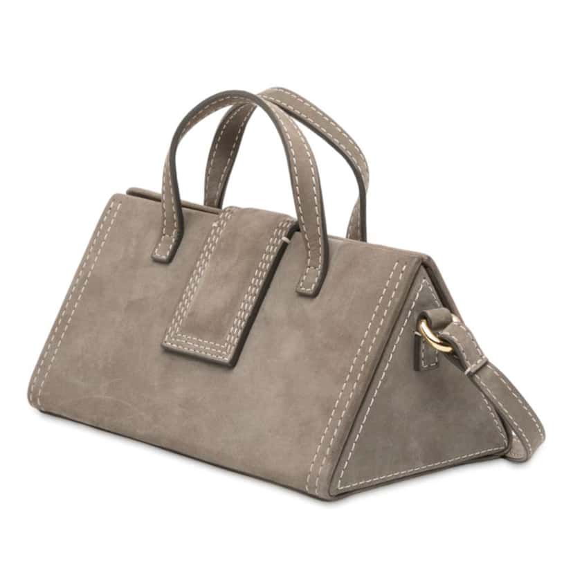 Jacquemus Suede Le Porte Lunettes Bag Brown Leather Good condition - Back View