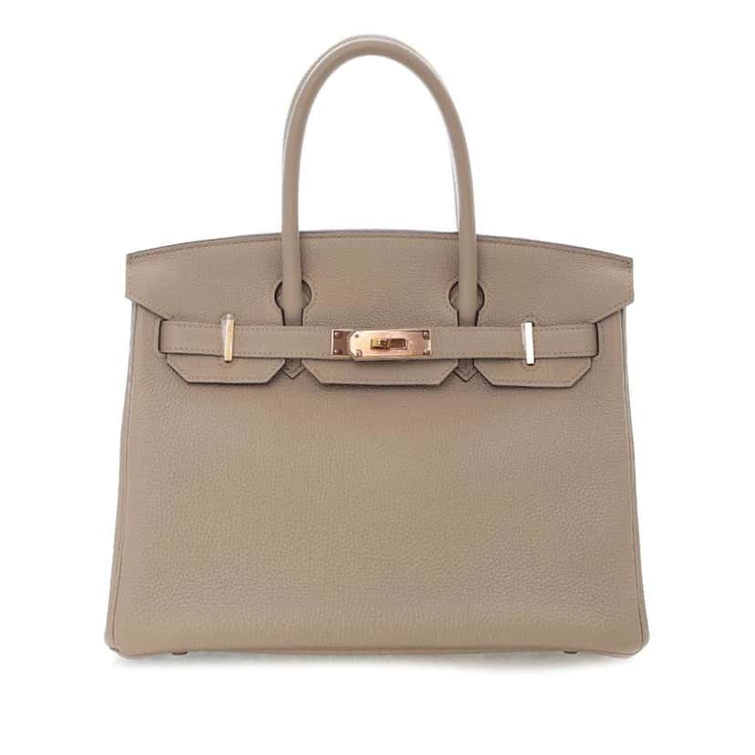 Hermès Togo Birkin Retourne 30 Brown Leather Good condition - Front View