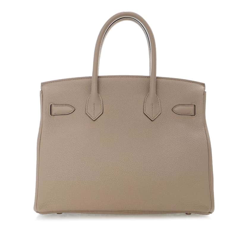 Hermès Togo Birkin Retourne 30 Brown Leather Good condition - Back View