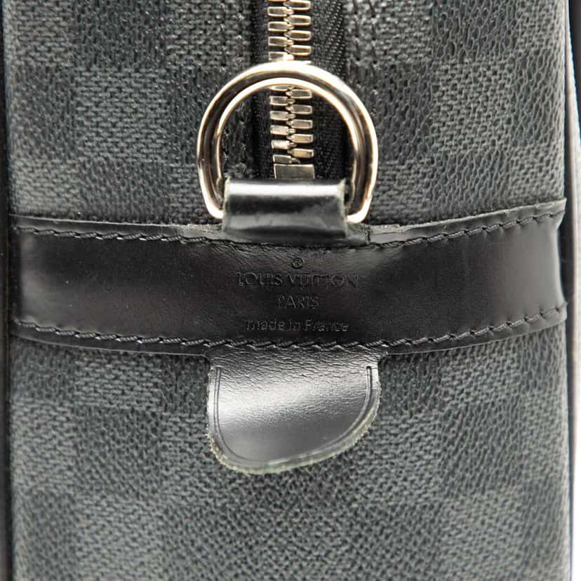 Louis Vuitton Damier Graphite Porte Documents Voyage GM Black Good condition - Box View