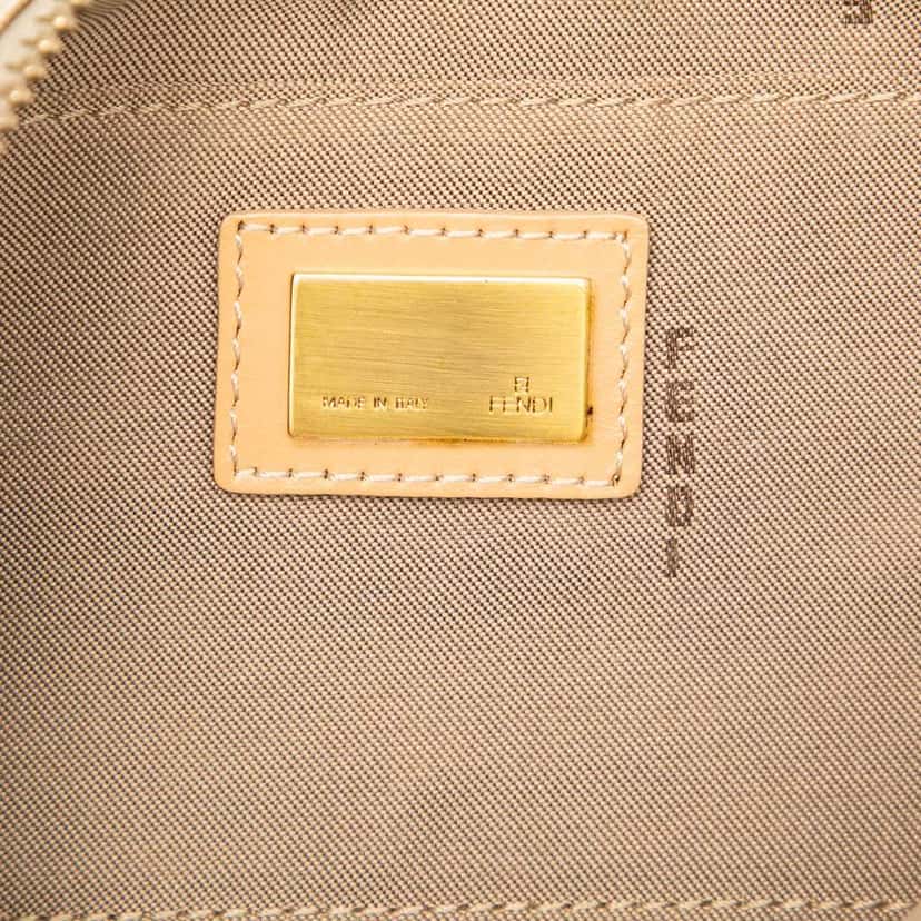 Fendi Zucchino Canvas Pochette Brown Canvas Good condition - Box View