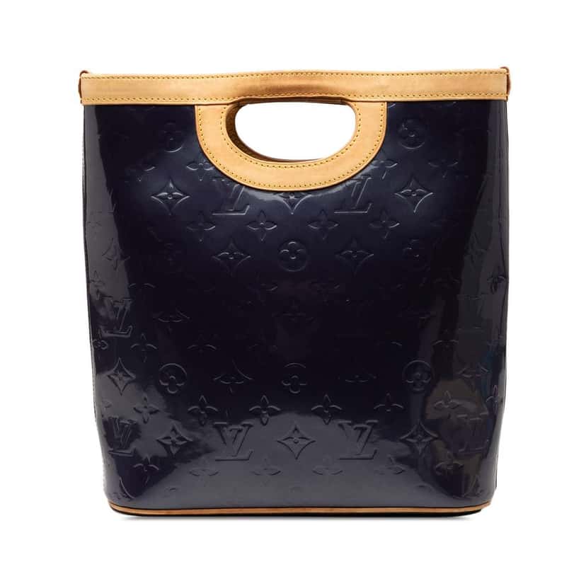 Louis Vuitton Monogram Vernis Stillwood Vertical Bag Blue Leather Good condition - Front View