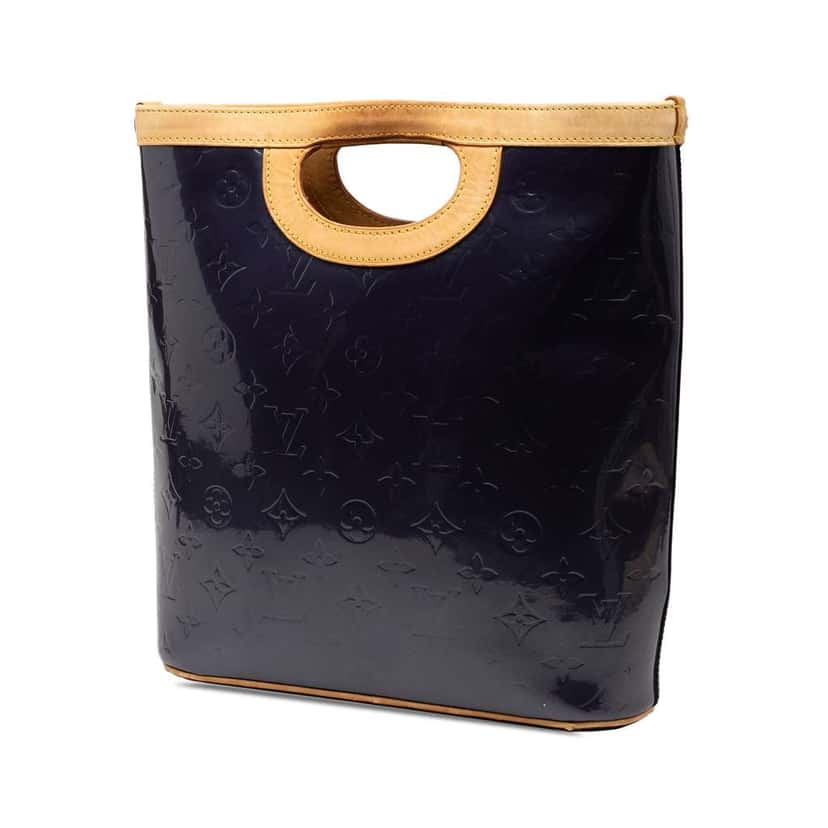 Louis Vuitton Monogram Vernis Stillwood Vertical Bag Blue Leather Good condition - Back View